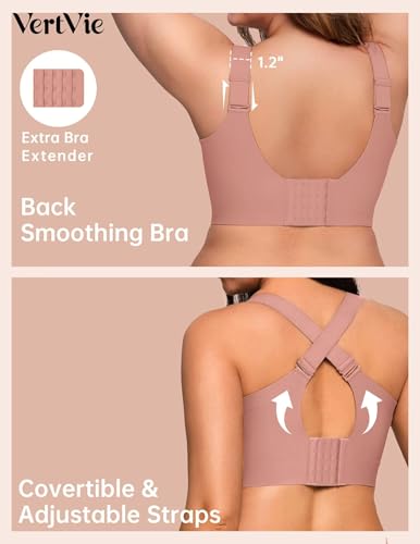 Image of Vertvie Jelly Bras for Women No Underwire Minimizer Support