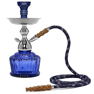 Mya QT 14″ CAGED HOOKAH SHISHA SET SINGLE HOSE DURABLE LONG LASTING SMOOTH SMOKE