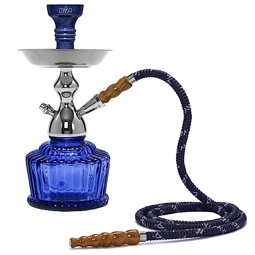 Mya QT 14" CAGED HOOKAH SHISHA SET SINGLE HOSE DURABLE LONG LASTING SMOOTH SMOKE