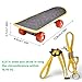 Schildkröten-Skateboard, Verstellbare Schildkrötenleine und lustiges Skateboard-Set, Trainingsgeschirr und Mini-Skateboard für Schildkröten, Schildkrötenhabitat-Zubehör