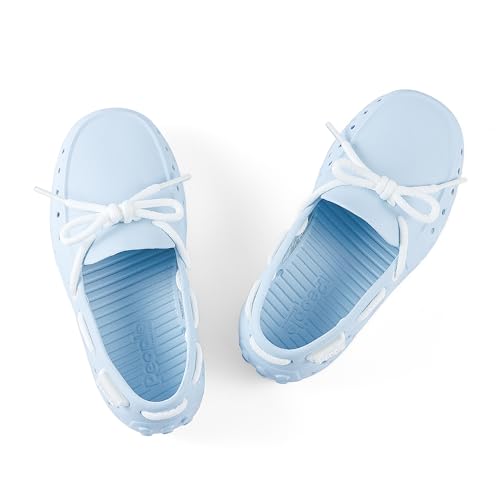 Image of People Footwear Senna Kids - Waterproof Slip-On Rubber Loafers, Lightweight Durable Boat Shoes for Boys & Girls, Non-Slip Water Shoes for Outdoors