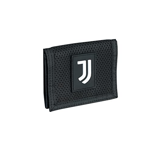Portefeuille homme et enfant Seven Juventus noir et bleu avec grand compartiment porte-monnaie