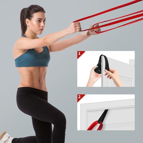 AUVIM Widerstandsbänder Set Fitnessbänder 3 Verschiedene Stufen von Widerstandsbändern für Krafttraining,Stretching,Calisthenics, Cross-Fitness,Pilates,Yoga