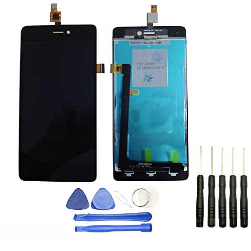 Visiodirect® Ecran Complet: Vitre + LCD Compatible avec Wiko Highway Signs Noir+ Kit Outils