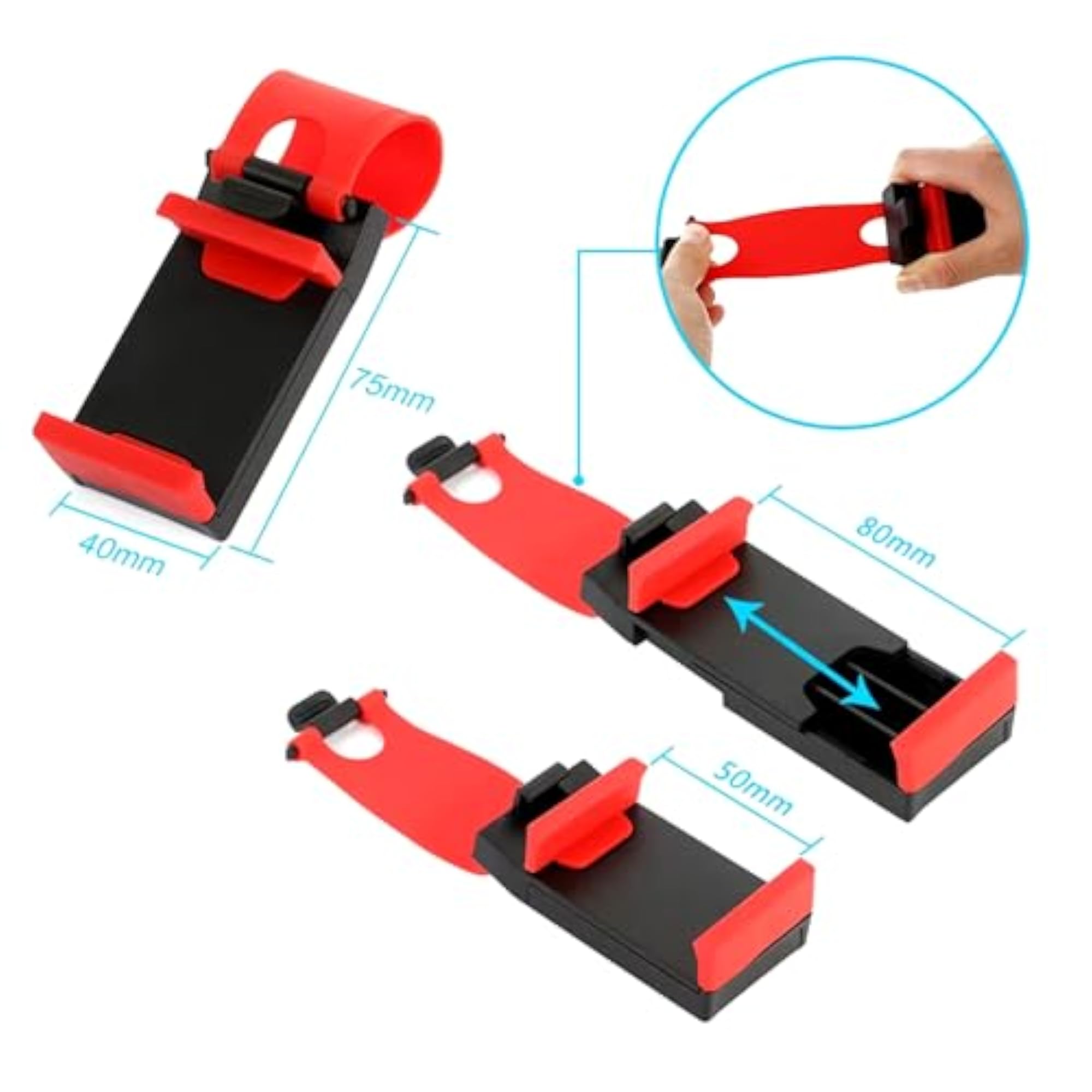 Mobile Car Steering Wheel Holder for Hands-Free Access
