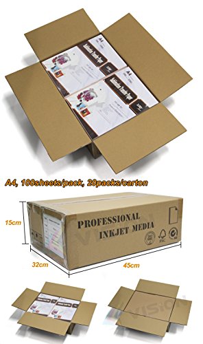 Sublimation Blanks Printing Transfer Inkjet Paper 8.3"X11.7" A4 Size 100 Sheets 100Gsm #TOP6
