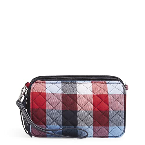 Vera Bradley Women's Cotton All In One Crossbody Purse With Rfid Protection, Patriotic Plaid - Recycled Cotton, One Size #TOP3