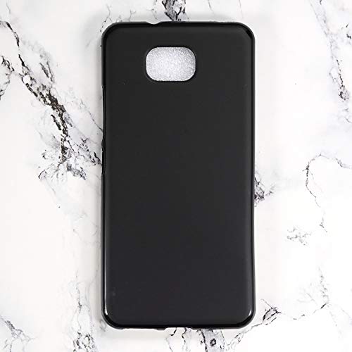 Funda de TPU Compatible con BQ Aquaris U2, Carcasa Protectora Suave Antigolpes con Diseño Delgado y Recortes Precisos Antirrayas (Negro)
