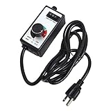 VORCOOL Variable Fan Speed Controller Adjuster 3 Settings for Exhaust Duct Inline Fan Greenhouse Attic Fans Blowers with US Plug