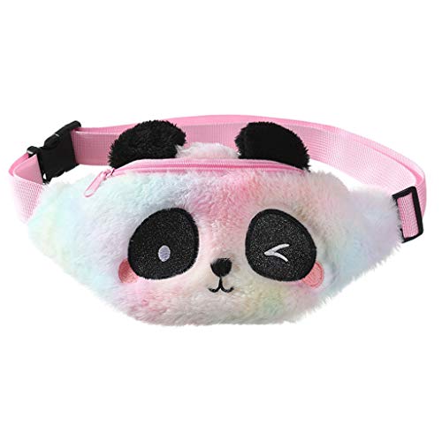 WDFVGEE Sac banane en peluche avec motif panda facile à transporter