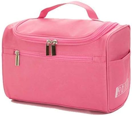 Sarth Shopobox Travel Toiletry Bag Cosmetic Bag with Hook for Travel, Makeup Organiser, Cosmetic Pouch, Household Grooming Kit, Makeup Bag for Women (Pink)