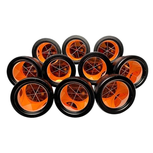 GHZHANG 10PCS GMP111 Mini Peanut Prism With Metal Housing For total station GMP101 GMP111-0 Copper Coated prism