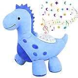 Baby Sleep Soother Cry Sensor Pillow Pets Dream Lites Dinosaur Projector Plush Toys for Boys Girls Baby Sound Machine Stuffed Animal Machine Pillow Ceiling Toys for Toddler