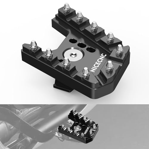 Image of NICECNC Motorcycle Brake Lever Extension Pedal Foot Brake Pedal Extender Compatible with Yamaha Tenere 700 /XTZ700 2019 2020 2021 2022 2023 2024, Tenere 700 Rally Edition 2020-2024, Black