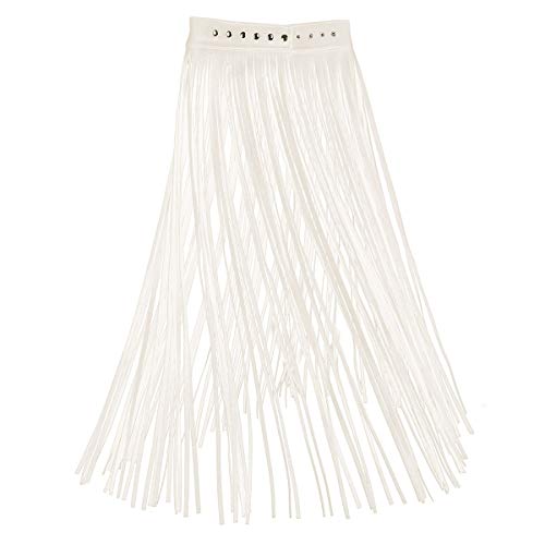Women's Faux Leather Adjustable Waistband Fringe Tassel Skirt Strappy Hippie Boho Belt