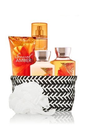Bath & Body Works Signature Collection" Sensual Amber" Fragrance Mist ~ Body Lotion ~ Shower Gel ~ T