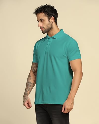 Image of VastraVibes Men's Polo Regular Fit T-Shirt