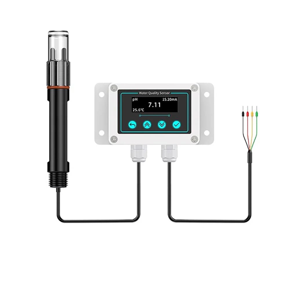 Sensor de pH, Medidor de Turbidez para Agua Industrial, Sonda de Electrodo, Transmisor de EC, Medidor de pH, Detección Ambiental (4-20 mA)