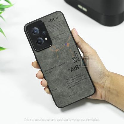 Image of Sneaker Label Leather Edge Case for OnePlus 13R, OnePlus 13R Back Cover Case(2025) - TPU | Grey
