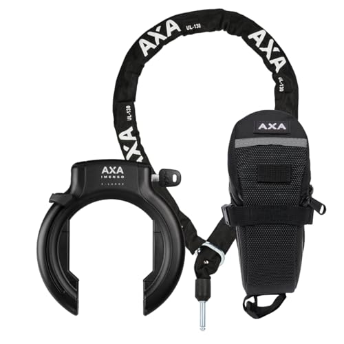AXA Imenso Retractable XL + ULC 130 + Set mit Tasche – Rahmenschloss mit...