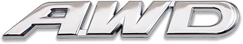 Emblema de metal 3D AWD para tapa de maletero de tracción en todas las ruedas, calcomanía deportiva de 4 x 4 pulgadas, repuesto para maletero de