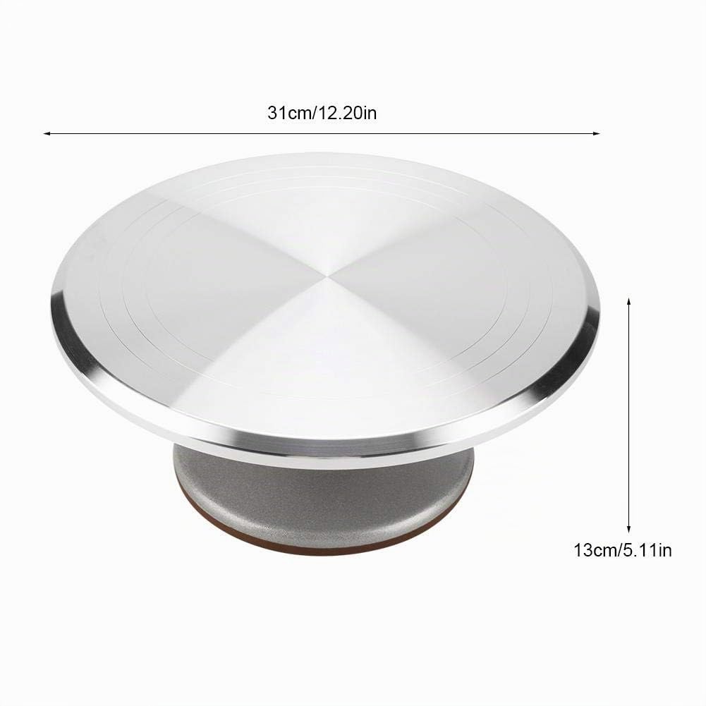 Base Giratoria de Aluminio de 30cm para Decoración de Tartas | Base Giratoria, Utensilio de Repostería, Aluminio Resistente, 30 cm, Para Decorar Tartas