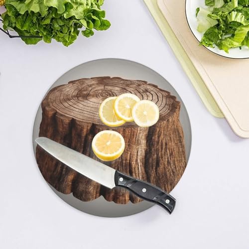Tabla de cortar multiusos con diseño de roble impreso miniatura 4
