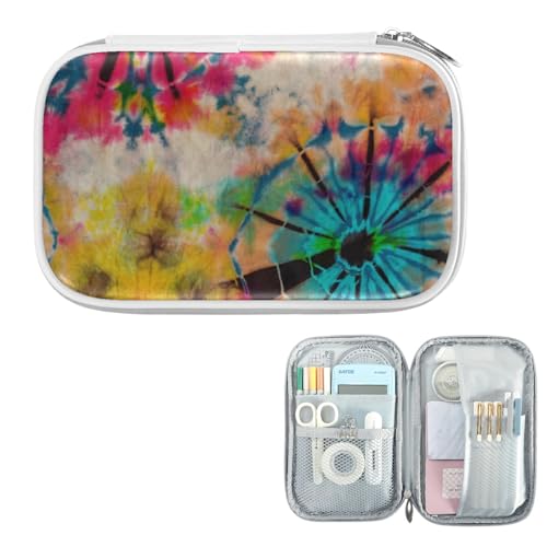Image of Tie Dye Bohomian Pencil Bag Case Zipper Pencil Holder Organizer Stationary Pen Bag Cosmetic Makeup Bag Pouch Purse for School Office Supplies