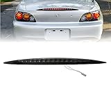 USR 00-09 S2000 3rd Brake Light - Smoke Rear LED Third Brake Tail Stop Lamp - Fit for 2000-2009 Honda S2000 Roadster AP1 / AP2 All Models (Smoked Lens, PlugNPlay)