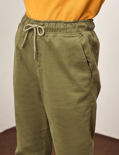 Image of Amazon Brand - Symbol Boy's Cotton Strechable Jogger | Elasticated Waistband and Cuff | Age 2-14 Years