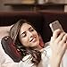 Shiatsu Neck Back Massager Kneading Massage Pillow with Heat for Back, Neck, Lower Back and Shoulder, Massager with 8 Heated Rollers for Stress Relax at Home Office and Car Chair,Adjustable Speeds