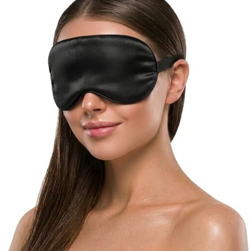 Liebesfreunde PREMIUM Augenmaske für Frau Erotische Augenbinde Schlafmaske Frauen Männer Erotik Maske Sex Spielzeug für die Paare Extrem Blindfold Bondage BDSM Accessoire schwarz