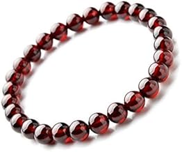 Garnet Bracelet Natural Mineral Stone Lithotherapy Jewellery for Women, Stone, Garnet