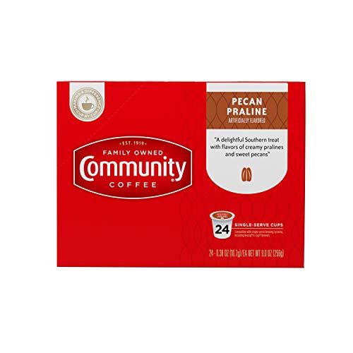 Community Coffee Pecan Praline Flavored 24 Count Coffee Pods, Medium Roast, Compatible With Keurig 2.0 K-Cup Brewers, 24 Count (Pack Of 1) #TOP1