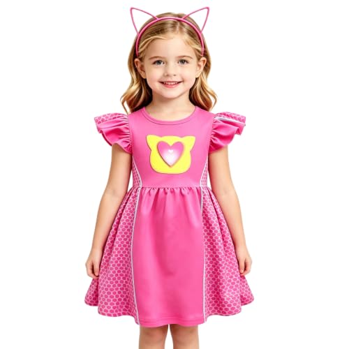 Disfraz completo de superheroína para niñas 3-8 años miniatura 2