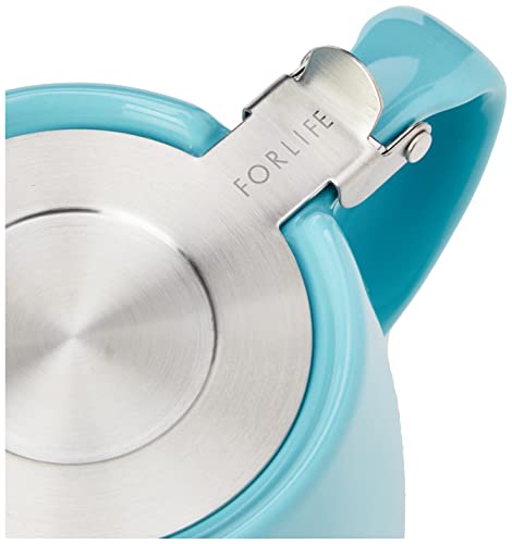 Image of Forlife Stump Teapot 530 mL, Turquoise, Ceramic
