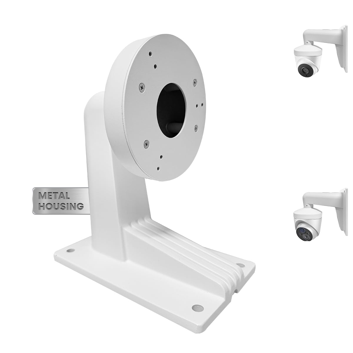 KU-DS-1273ZJ-130-TRL Uchwyt ścienny ze stopu aluminium ze skrzynką przyłączeniową do kamer kopułkowych HIK (1 opakowanie)