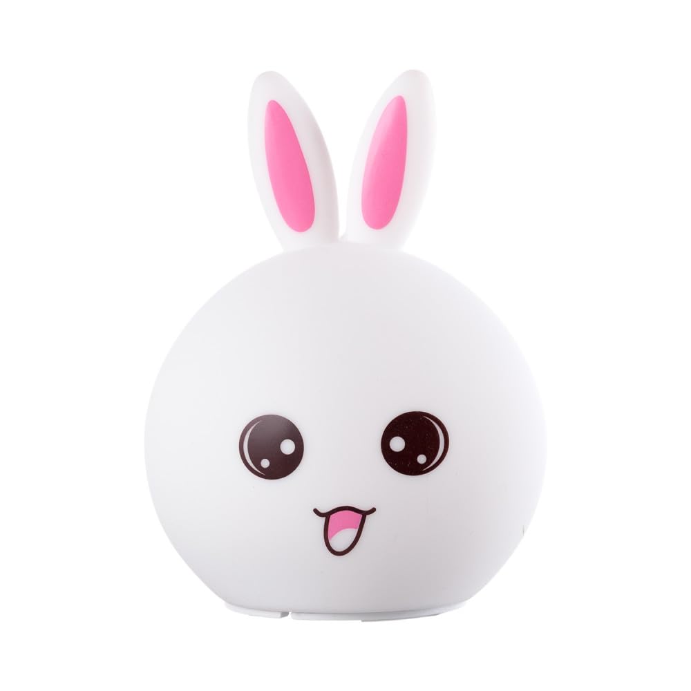 Lampara Nocturna de Mesa Led Infantil Quitamiedos y Recargable "​Babyrabbit" [HO-​BABYRABBIT-​WW-​CW] | Greenice