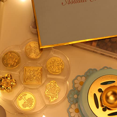 Kit de vedação de cera ANKROYU, kit de vedação de colher retrô de 24 cores, variedade de vedação de