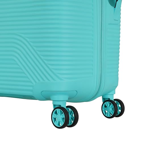 Image of Kamiliant 3PC KAM Double 8 Spinner Wheels Hard Shell Suitcase Nexus DW Set Aqua BLU, Small, Medium and Large, 79 cm