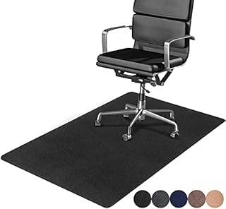 DELAM Office Chair Mat for Hardwood Floor & Tile Floor, Under Desk Chair Mats for Rolling Chair, Computer Chair Mat for Gaming, Large Anti-Slip Floor Protector Rug, Not for Carpet, 47