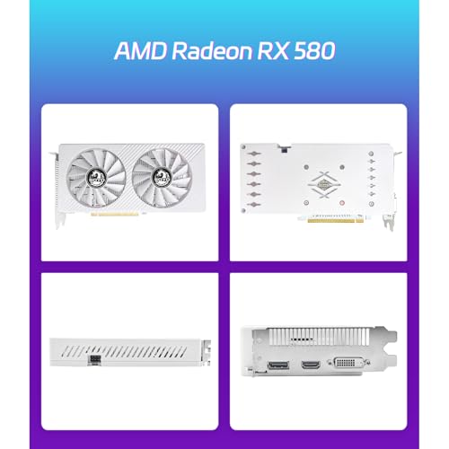SOYO AMD Radeon RX 580 Graphics Card, 8GB GDDR5 256 Bit Video Card for PC Gaming with HDMI Display Port DVI PCI Express x 16 3.0 Dual Fans Gaming GPU (RX580 Monarch Dragon) - Image 3