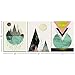 Gardenia Art - Abstract Mountain in Daytime Canvas Prints Geometry Mountain Wall Paintings for Living Room Bedroom Bathroom Decoration Modern Boho Home Office Decor Framed Artwork, 16x12inch, 3 Panels