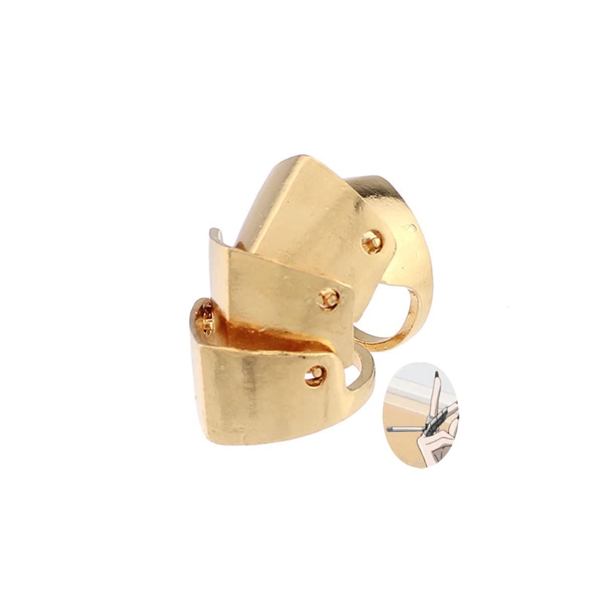 Uarein Hollow Knuckle Joint Finger Activity Ring.Silver Double Loop Rings Gothic Hinged Rings Punk Jewelry Halloween Gifts for Women