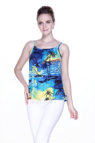 Image of Hawaii Hangover Family Matching Hawaiian Clothes, Sunset Blue | Family matching Hawaiian outfits, Sunset Blue, lightweight rayon, machine washable, tropical print, luaus, cruises