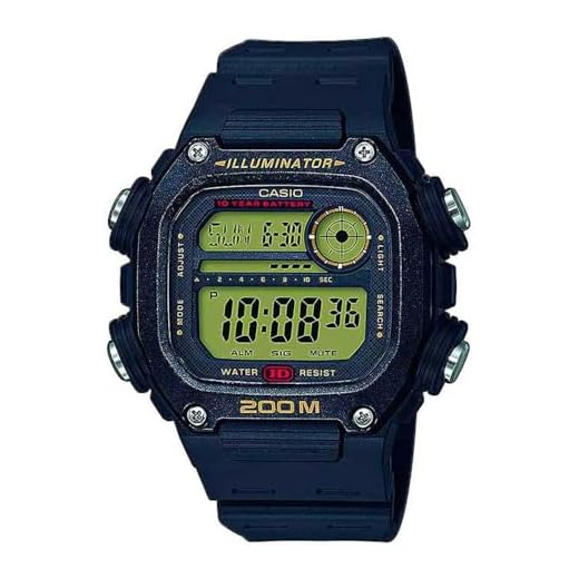 Relógio CASIO masculino digital preto DW-291H-9AVDF