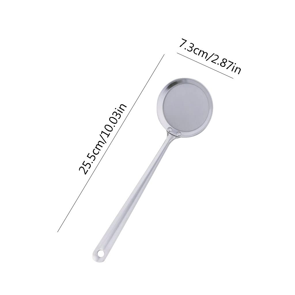 Cucchiaio Scanalato Schiumarola da cucina Multifunzionale Cucchiaio scanalato Colino for pentola calda Schiumarola Filtri a maglia fine in acciaio inossidabile, Cucchiaio for schiumarola Colino for al