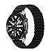 Tasikar 22mm Bands Compatible with Samsung Galaxy Watch 3 45mm Band, Silicone Magnetic Clasp [Double Sided Wearable] Replacement Bracelet Strap for Watch 46mm, Black
