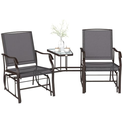 Outsunny Comfortable Outdoor Glider Set
