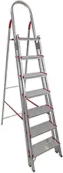 Escada de Alumínio 7 Degraus Duplos Prática Art Factory